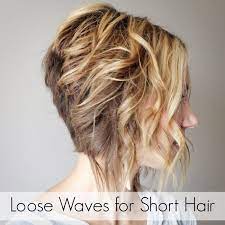 How to get beach waves in short hair using a straightener. One Little Momma Loose Curls For Short Hair Tutorial How To Curl Short Hair Short Hair Waves Short Hair Tutorial