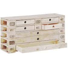 Kommode Kekupua Massive Kommode Mit 20 Verbauten Vollholz Klotzen B 120 H 62 T 40 4 Kleine Schubfacher I Diy Palettenmobel Mobel Aus Paletten Holzblocke