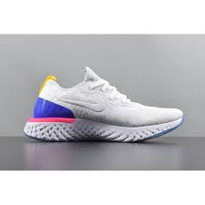 The brand is touting the running shoe as their most innovative yet rounding out the sneaker's bevy of charms are some prime colourways and the customary flyknit upper that we've all come to know and love from the brand. Nike Epic React Flyknit White Men Running Shoes
