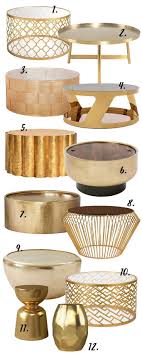 The Gold Round Coffee Table 12 Stylish Options In 2020 Gold Living Room Decor Round Gold Coffee Table Round Coffee Table Decor