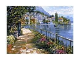 Siena arbor by howard behrens16862. Village Hideaway Art Print Howard Behrens Art Com