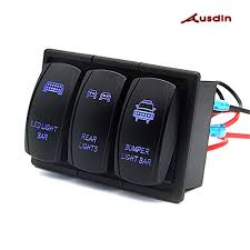 The panel is able to be swapped into earlier models though. Rocker Switch Set Ausdin Rocker Switch Panel Led Light Bar Professional Design Laser On Off Button Led Blue Back Light 16 Gauge Wiring Harness Aluminum Waterproof Holder For Jeep Marine Boat Off Road Buy Online In