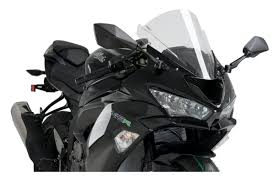 Puig Racing Windscreen Kawasaki Zx6r Zx636 2019 2021 5 5 28 Off Revzilla Dark Smoke Kawasaki Wind Screen