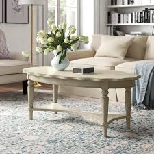 French country, accent tables : Kelly Clarkson Home Solid Wood 4 Legs 1 Coffee Table Reviews Wayfair