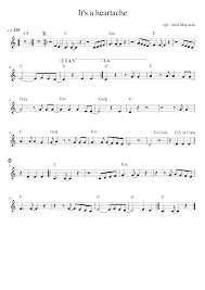 Bonnie tyler it's a heartache: It S A Heartache Sheet Music For Piano Solo Musescore Com