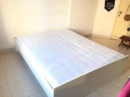 It is required for the stability of the bed frame and to keep mattresses in place. Ikea Queen Bed Frame With Mattress Home Furniture Furniture On Carousell