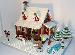 Family Winter Cabin Lego Christmas Village Lego Gingerbread House Lego Village