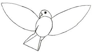 Step Easy Flying Bird Drawing For Kids Bird Drawing Step 4 Flying Bird Drawing Bird Drawings Drawings