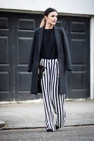 Black And White Striped Wide Leg Pants Outfit Outfit Post 95 Vertical Stripes Stripe Pants Outfit Wide Leg Pants Outfit Fashion