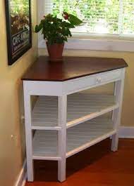 Handcrafted Corner Table Solid Wood Etsy Furniture Furniture Plans Furniture Projects