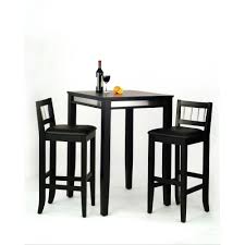 Manhattan Black Pub Table And Two Stools Black Pub Table Pub Table And Chairs Pub Table Sets