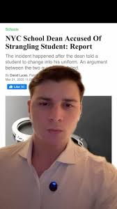 Brooklyn Dean Chokes Student Over Dress Code? School Dispute Turns Criminal  👎
