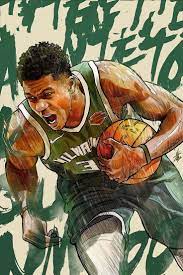 Bucks Giannis Antetokounmpo The Alphabet Nba Basketball Basketball Art Nba Artwork