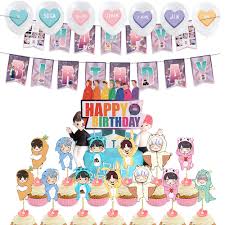 Details i'm sure you will love from this event, include: Bts Theme Korean Wave Bulletproof Boys Theme Party Decoration Set Banner Cake Decoration Balloons Shopee Philippines
