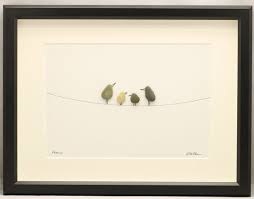 Kiesel Kunst Bild Vogel Von Pebbleartshop Auf Etsy Kieselsteinkunst Meerglas Kunst Selbstgemachte Kunst