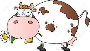 Fat Cow Cartoon Character Carrying A Flower In Its Mouth Royalty Free SVG,  Cliparts, Vectors, and Stock Illustration. Image 12353079.