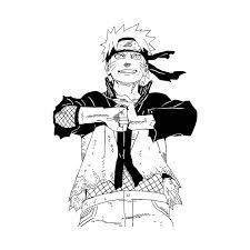 Naruto Outline Naruto Long Sleeve T Shirt Teepublic Naruto Tattoo Naruto Drawings Anime Naruto