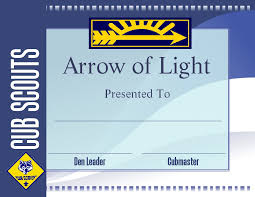 This template includes gift certificates in three different colors. Free Printable Arrow Of Light Certificate Template Cub Scout Ideas