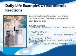 Exothermic Reactions