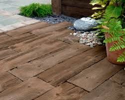 Welcome to mosaic village, your mosaic tile specialist. Outdoor Tile Woodstone Sleepers Marshalls Plc For Floors Wooden Concrete