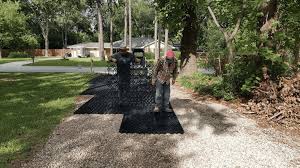 This driveway is sloped to the center where. How To Extend A Driveway Without Breaking The Bank Truegrid Pavers