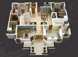 As you consider how many bedrooms you need, remember that a bedroom can be just about anything you want. 6 Bedroom House Floor Plan Design 3d House Storey