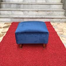 Vintage Saks Mavisi Puf Dekorasyon Fikirleri Ev Icin Fikirler