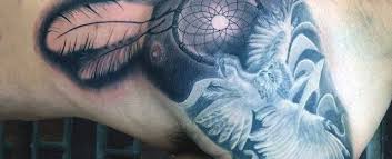 Many people will get it tattooed for the symbolic meaning behind it. 100 Dreamcatcher Tattoos For Men Divine Design Ideas