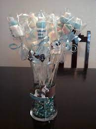 Marshmallow Baby Shower Idea Baby Shower Centerpieces Baby Shower Cake Table Baby Shower Deco