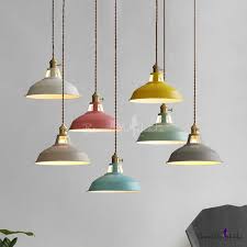 If you're looking for rustic kitchen lights, farmhouse lighting, or industrial pendants, this product is ideal. Industrial Hanging Pendant Light With Colorful Barn Shade 1 Light Pendant For Dining Table Restaurant Kitchen White Black Blue Green Grey Pink Yellow Hanging Pendant Lights Pendant Lighting Hanging Pendants