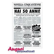 Auguri Giornale Compleanno 50 Anni Amica Quotidiano Regalo Umoristico Cinquantesimo Compleanno Compleanno Anni 50