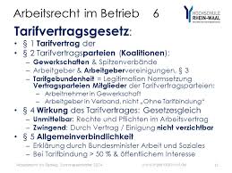 Ein arbeitnehmer kann einen individuellen arbeitsvertrag haben, oder wenn er gewerkschaftsmitglied ist, wird er von einem relevanten tarifvertrag abgedeckt. Arbeitsrecht Im Betrieb 6 Ppt Video Online Herunterladen