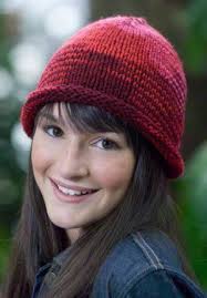 Knitted Brim Hat Knit Hat Pattern Easy Knitting Patterns Free Hats Hat Knitting Patterns