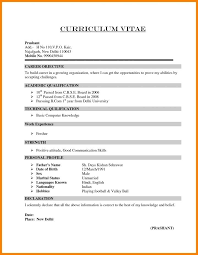 Your cv format should be simple and should clearly state your potentials and skills in a single glance. Resume Of Format Resume Format Sample Resume Format Resume Format Download Resume Format For Freshers