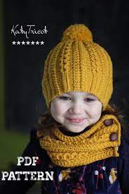 This Listing Is A Knitting Pattern Only Not The Actual Hat And Scarf So That You Can Make The Item Yourself With You Knitted Hats Knitting Hat And Scarf Sets