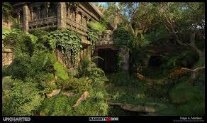 Artstation Puzzle Shrine Forest Edgar Martinez Shrine Background Concept Art