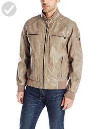 Calvin Klein Men S Faux Leather Bomber Jacket Rhodium Medium Mens World Amazon Partner Link Faux Leather Bomber Jacket Bomber Jacket Jackets