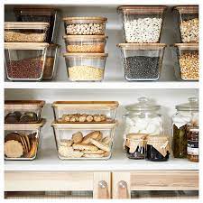 ikea 365 boite de conservation rectangulaire verre bambou ikea suisse rangement cuisine ikea rangement cuisine organiser placard cuisine