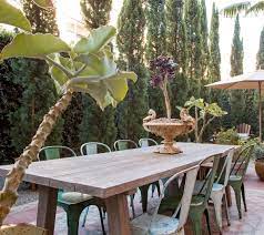 To enhance the look, place the table under a pergola and add patio shades to increase comfort while you enjoy dinner al fresco. Hardscaping 101 How To Care For Metal Patio Furniture Gardenista