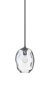 Clear Pendant Light Hand Blown Glass Hanging Lights Handmade Industrial Lighting Made In Usa Blown Glass Pendant Light Blown Glass Pendant Clear Pendant Light