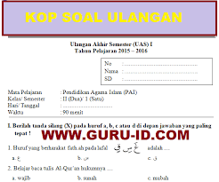 Check spelling or type a new query. Soal Agama Islam Kelas 2 Sd Semester 1 Dan Kunci Jawaban Kurikulum 2013 Info Pendidikan Terbaru