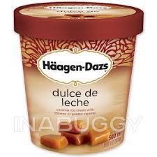Cream, skim milk, sugar, egg yolks, sweetened condensed milk, vanilla extract. Haagen Dazs Dulce De Leche Ice Cream 500ml Galati Market Fresh Toronto Gta Grocery Delivery Inabuggy