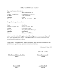 Perlu diketahui surat penunjukan merupakan surat yang penting dalam dunia kerja atau pun lembaga. Contoh Surat Keterangan Ahli Waris Atau Wasiat Matamu