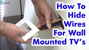 There are two basic ways to hide tv wires: How To Hide Wires For Wall Mounted Tv Easy Diy Youtube