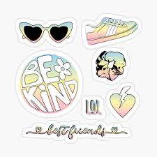 These are waterproof and perfect for water bottles or laptops. Pastel Rainbow Be Kind Aesthetic Sticker Pack Kids T Shirt By The Goods Redbubble