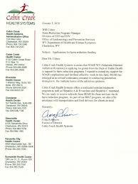 · attacking the dysfunction in healthcare by removing whatever interferes with patient care . Cabin Creek Health Systems Letter Of Support Pdf
