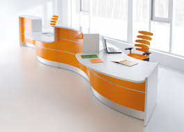 1/4 sawn white oak waterfall + custom 2x 6 steel end caps! Watch Cool Office Furniture Modern Office Designs Modern Office Furniture