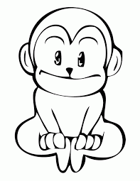 How to draw a monkey: Cartoon Cute Easy Drawing Monkey Mendijonas Blogspot Com
