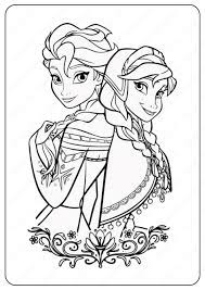 15 free disney frozen coloring pages. Free Printable Frozen Anna Elsa Coloring Pages