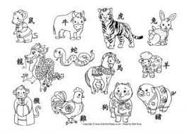 Rat chinese zodiac coloring page. Chinese Zodiac Animals Colouring Page New Year Coloring Pages Chinese New Year Activities Animal Coloring Pages
